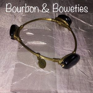 🖤Bourbon & Boweties🖤Black Stone Bangle🖤